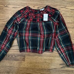 NWT J. Crew Crewcuts Embroidered Top